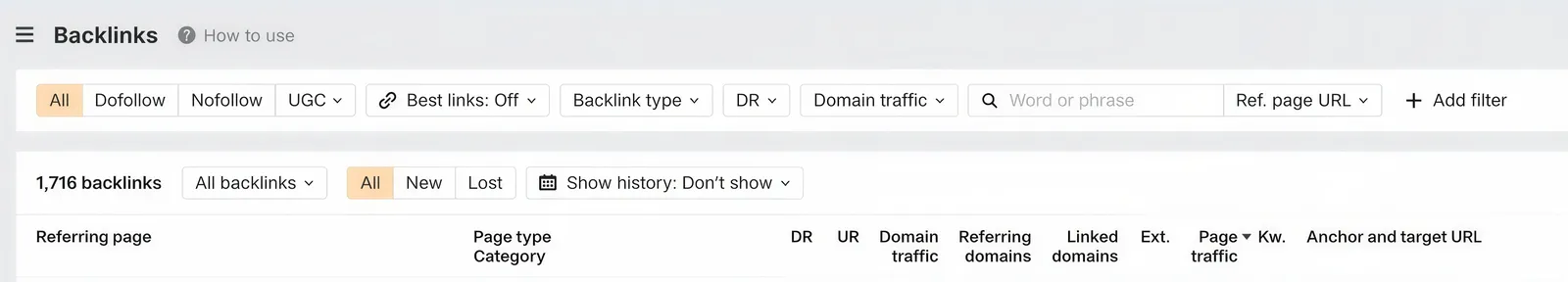Ahrefs Backlinks