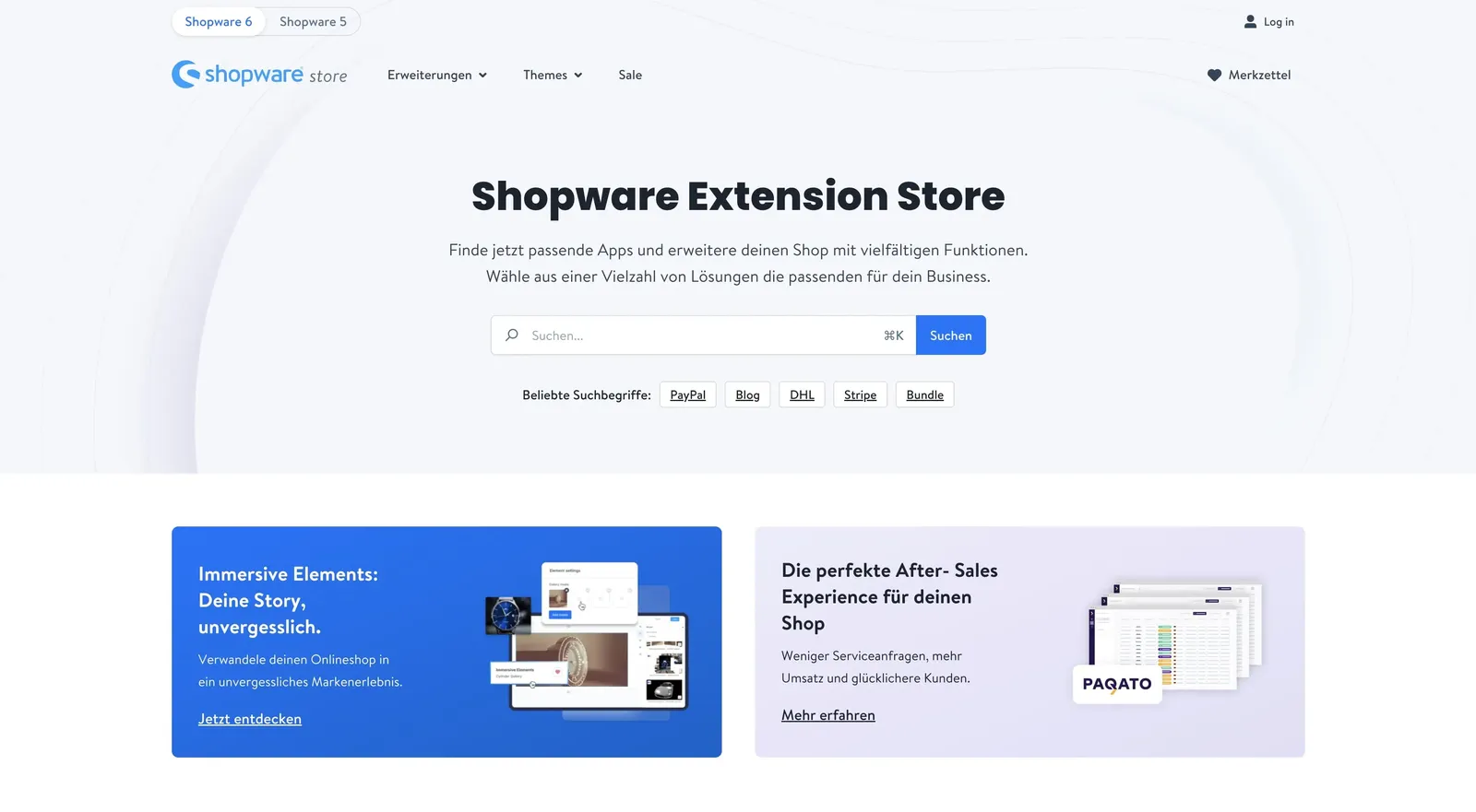 Shopware Store