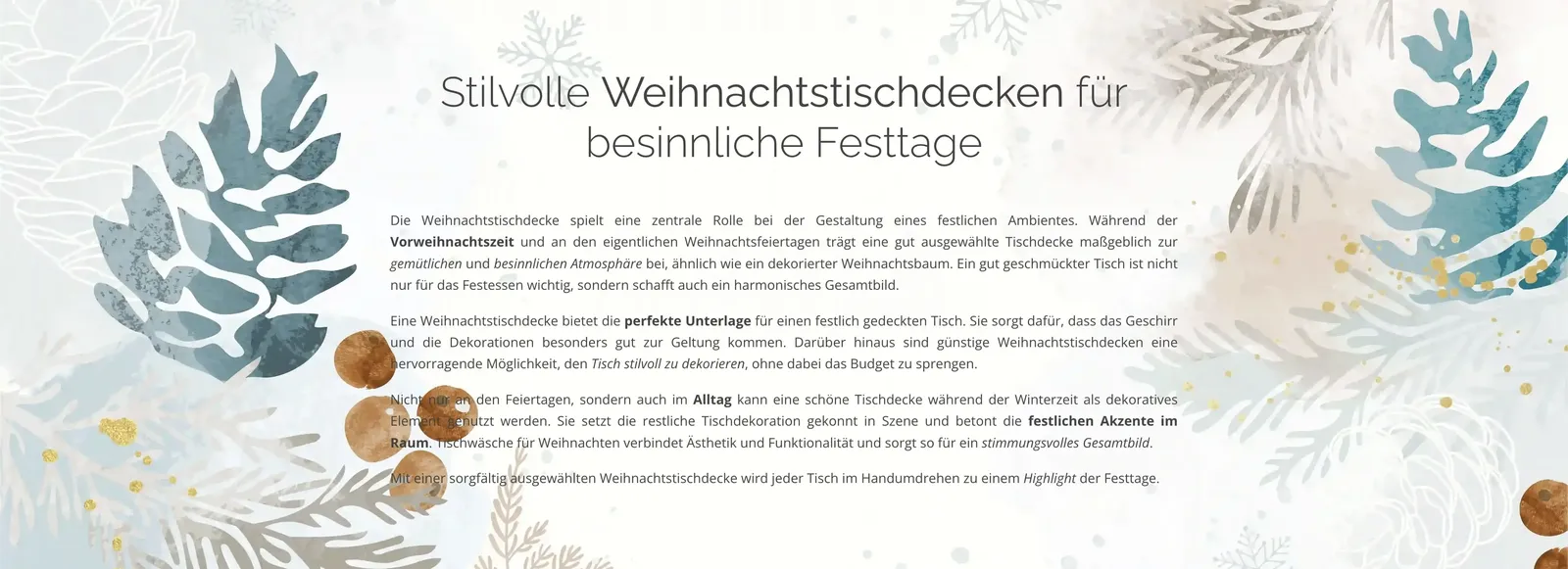 Ausschnitt der Kategorie: Weihnachtstischdecken