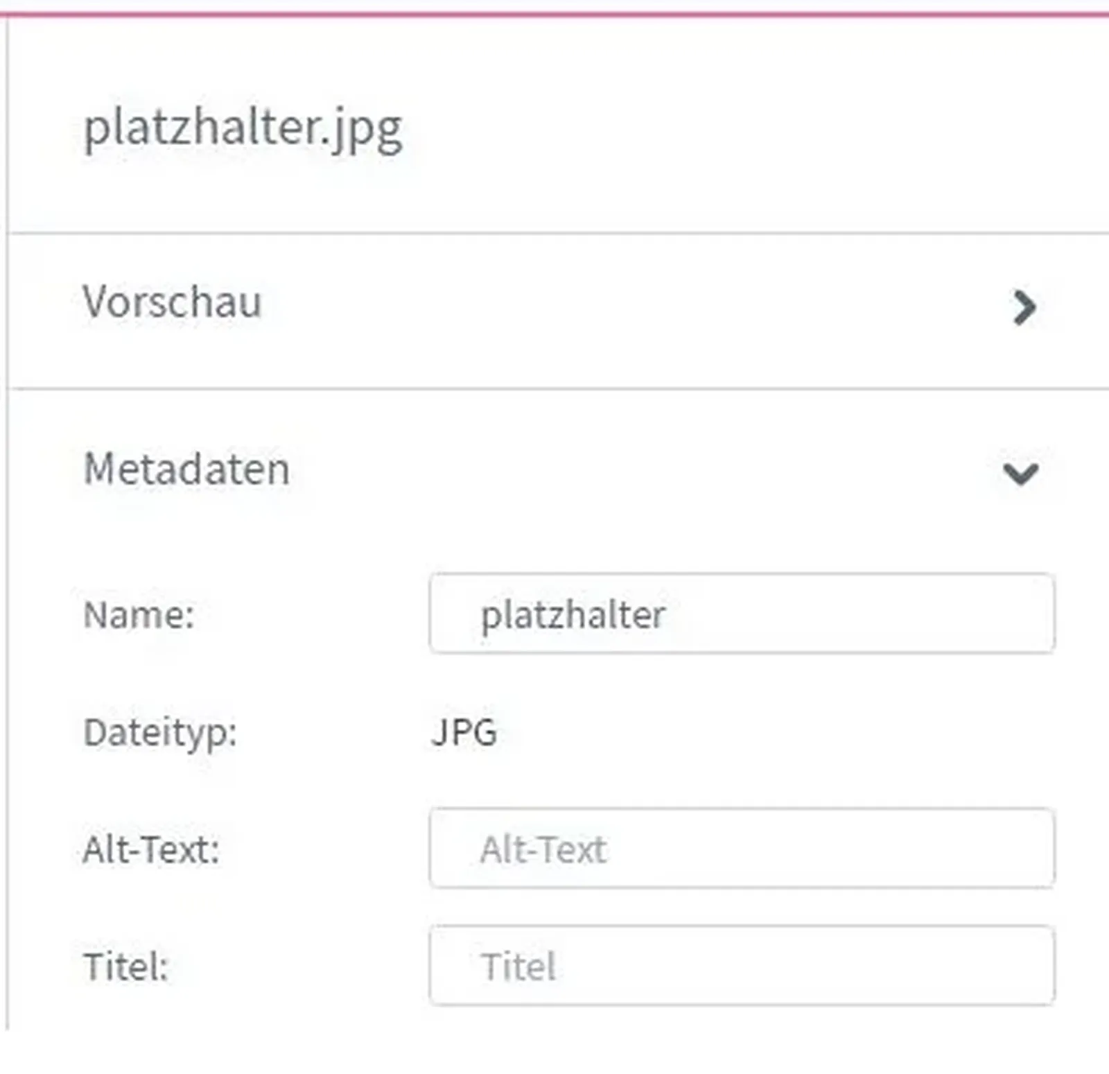 Shopware 6 - Medien