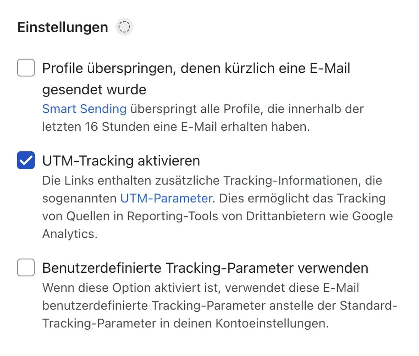 Mail-Einstellungen