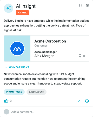 AI Insights card