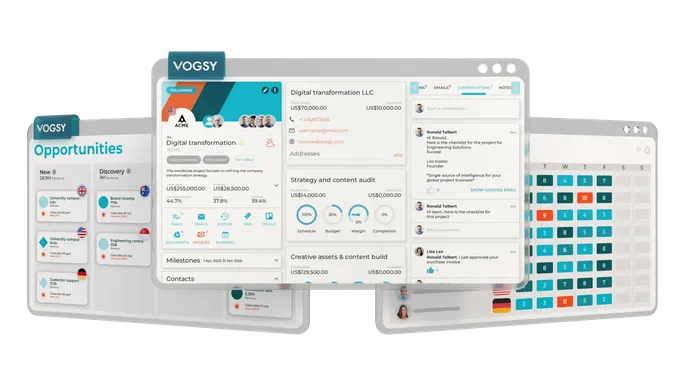 VOGSY team collaboration hero image transparent