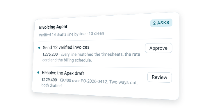 Hero AI use case invoicing agent