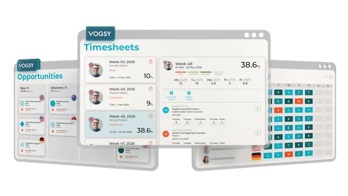 VOGSY time and leave tracking hero image transparent