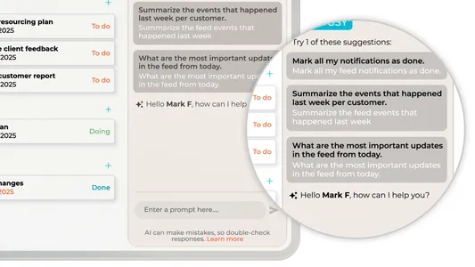 Ask VOGSY dashboard panel zoomed in