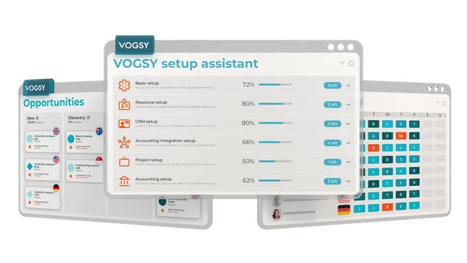 VOGSY onboarding features hero image transparent