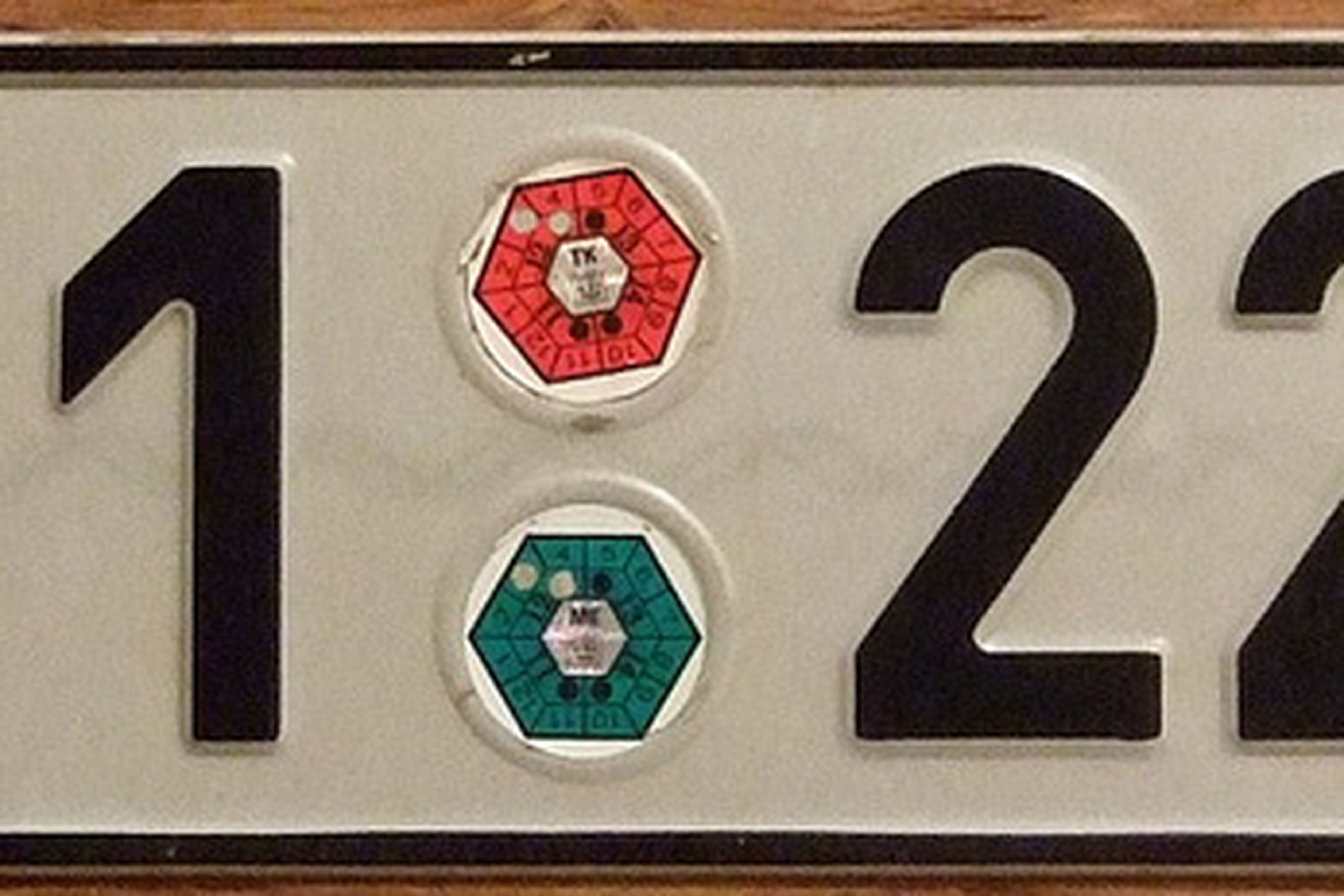 European License Plate - Czech