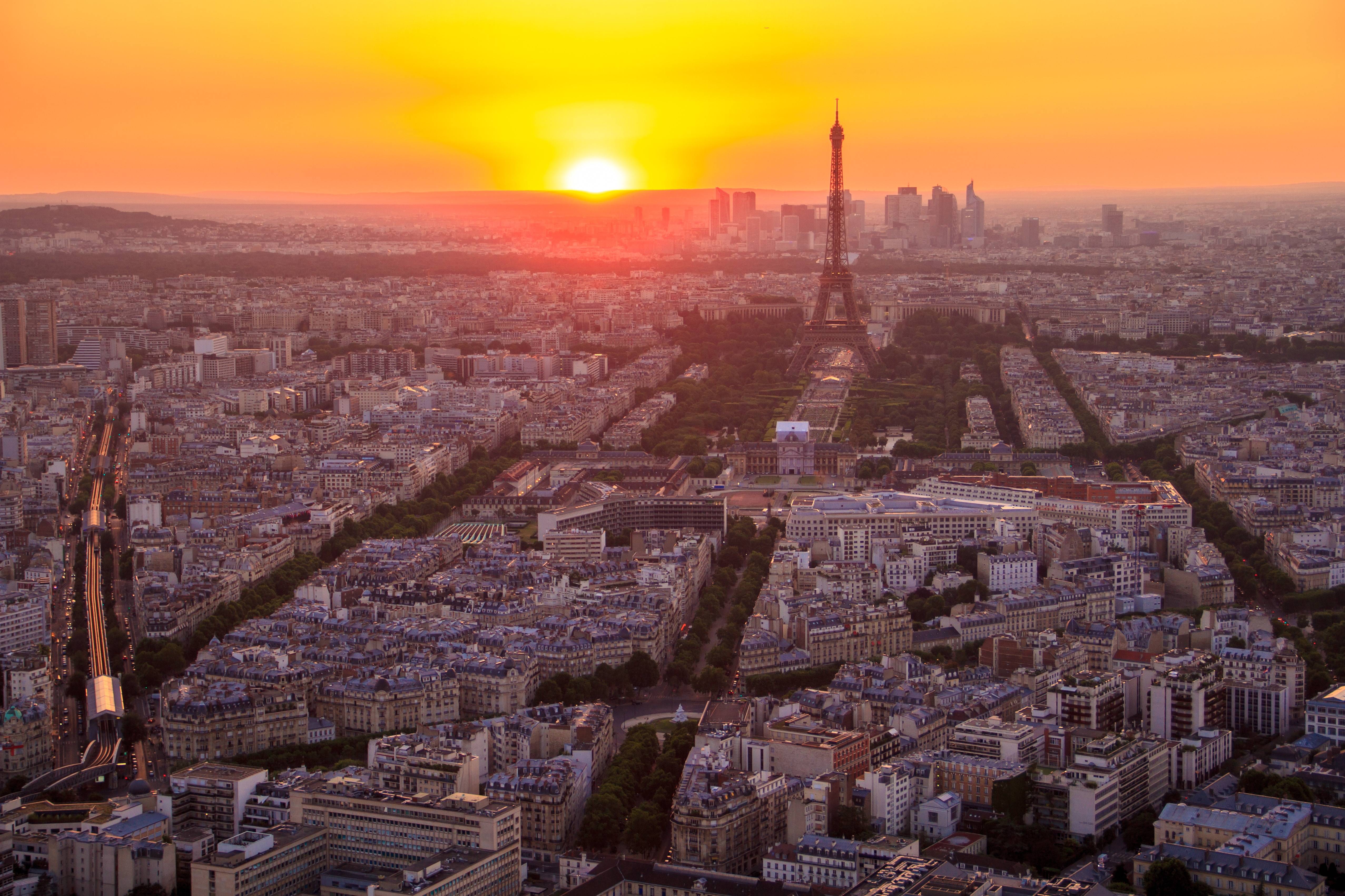 View of Eiffel Tower from Montparnasse Tower