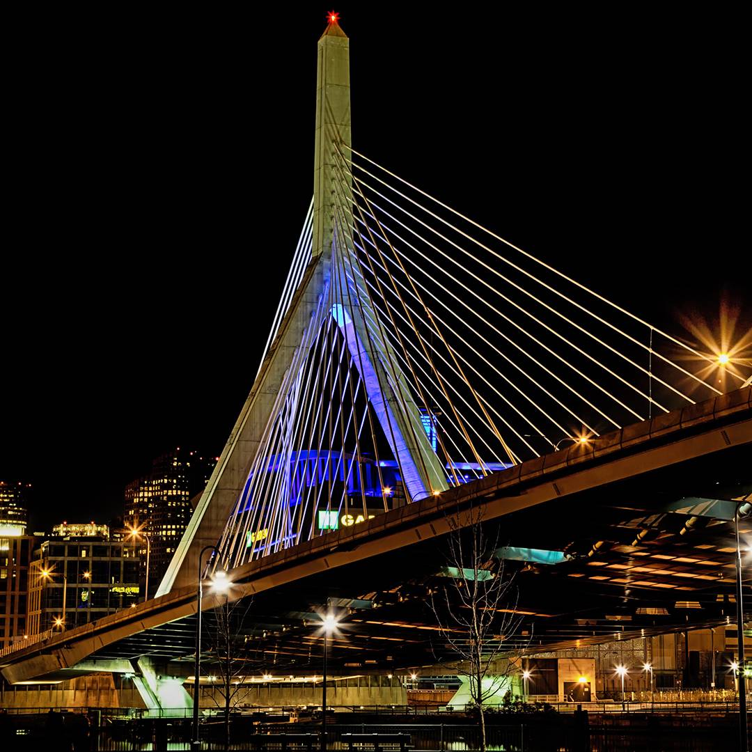 The Zakim Bridge is one of the most famous landmarks around the world