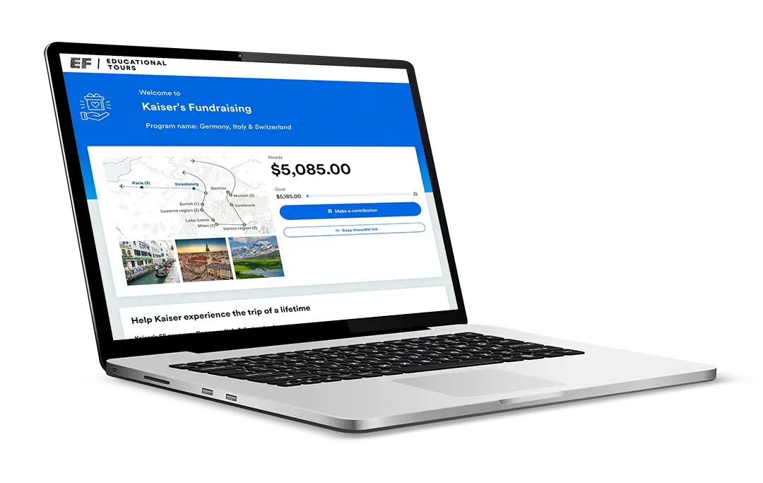 Fundraising page example