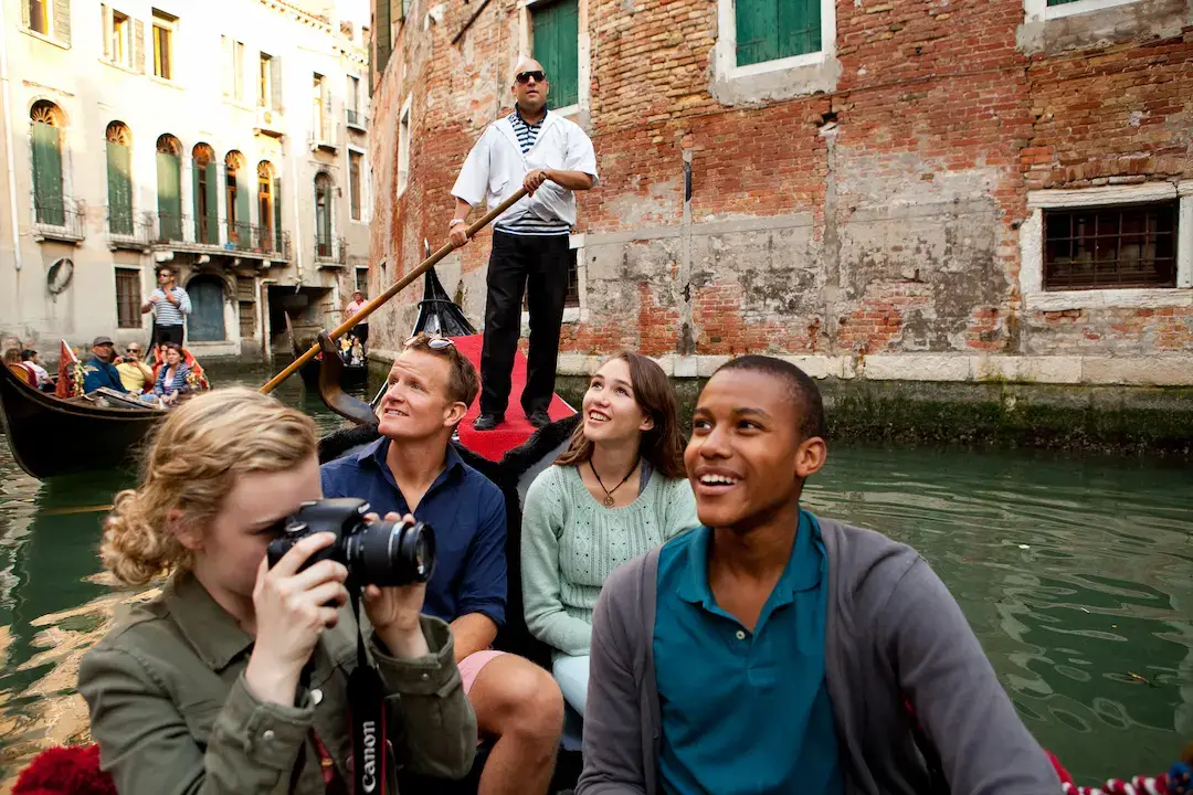 group on tour in venice
