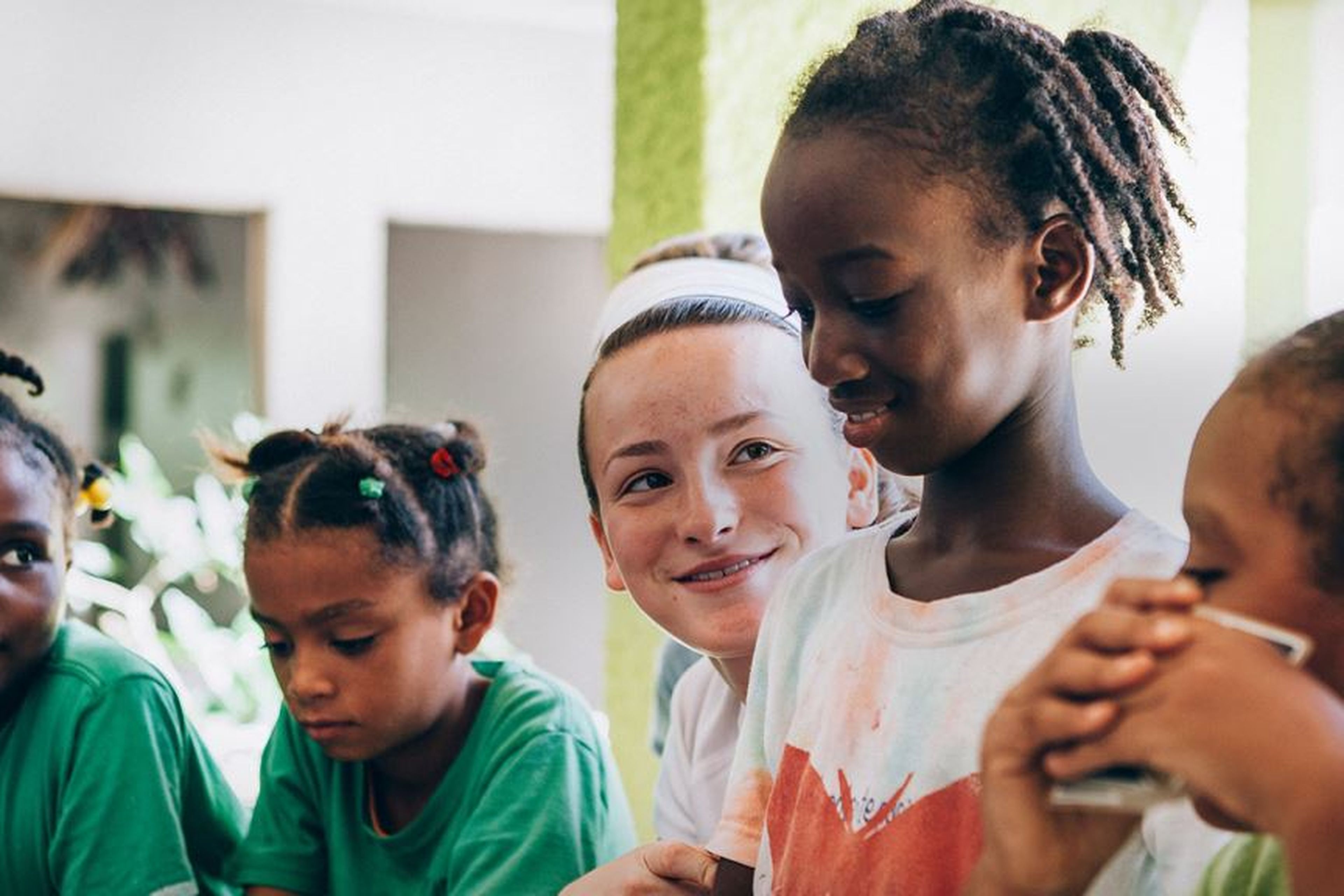 High school student teaching english in the DR