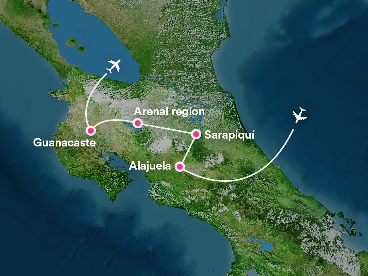 Costa Rica map