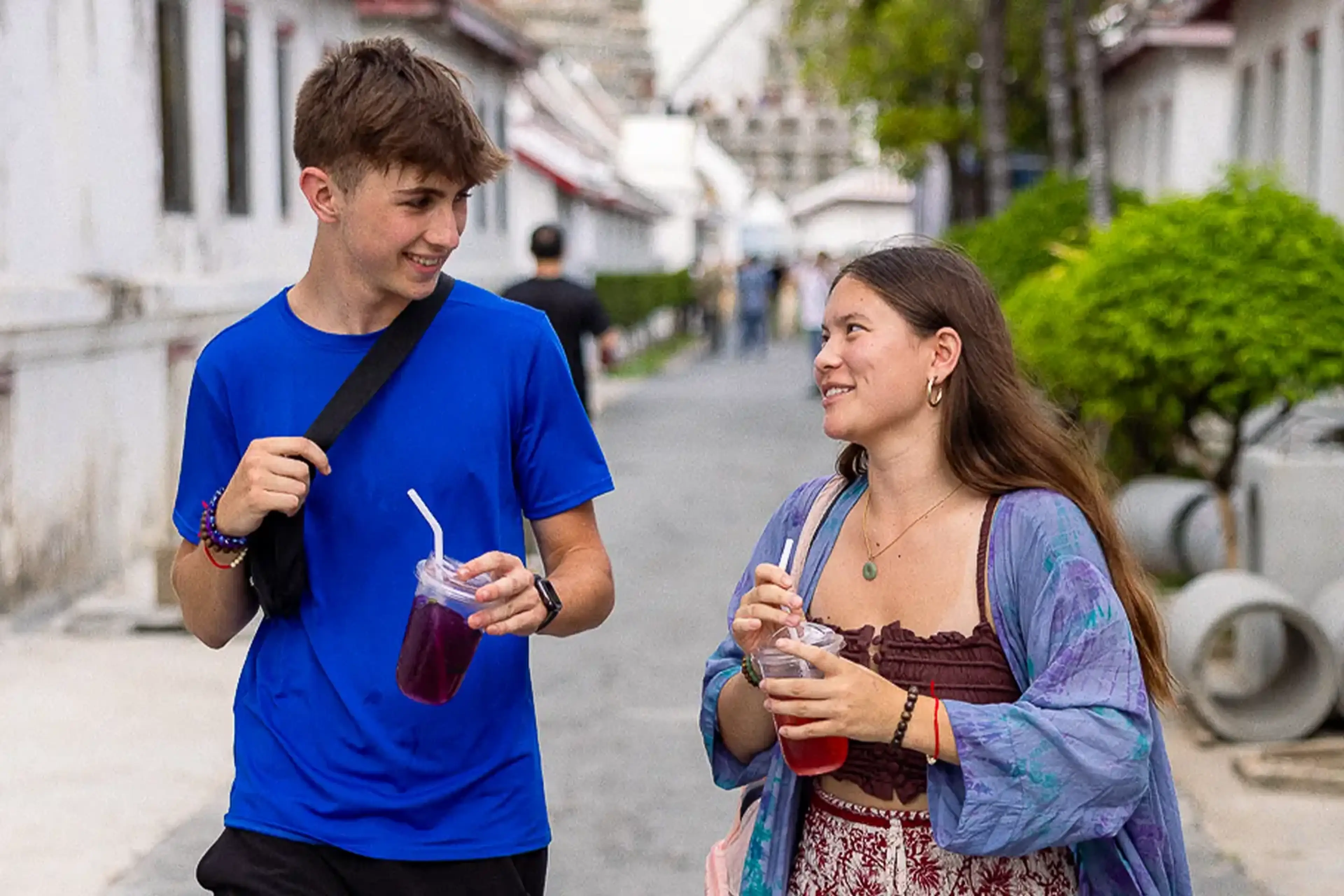 Student passports allow for refreshments on tour like this