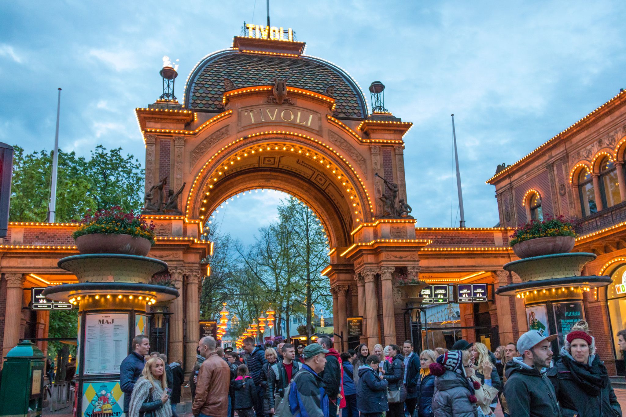 Tivoli Amusement park entrance