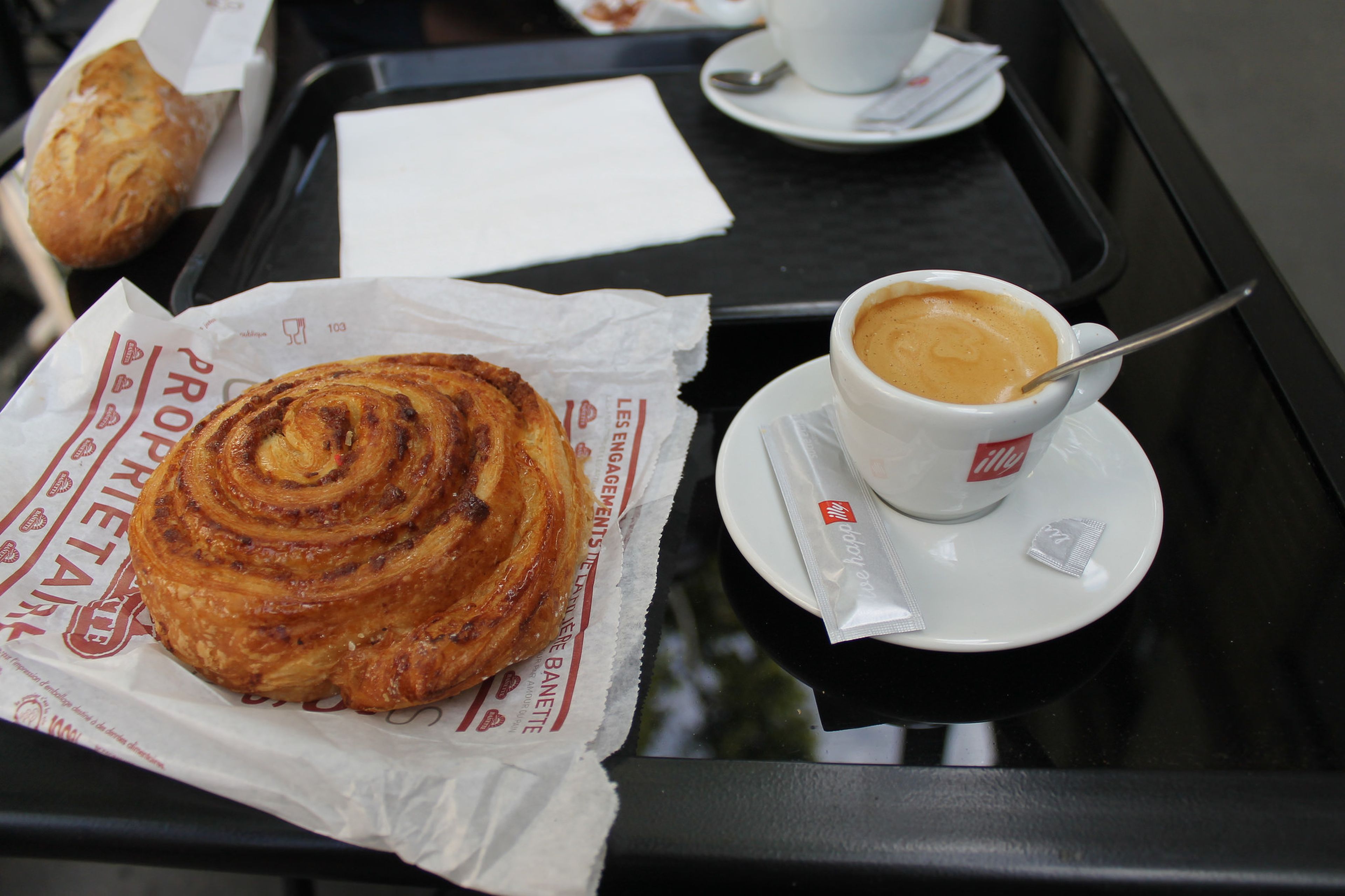 Croissant and coffee
