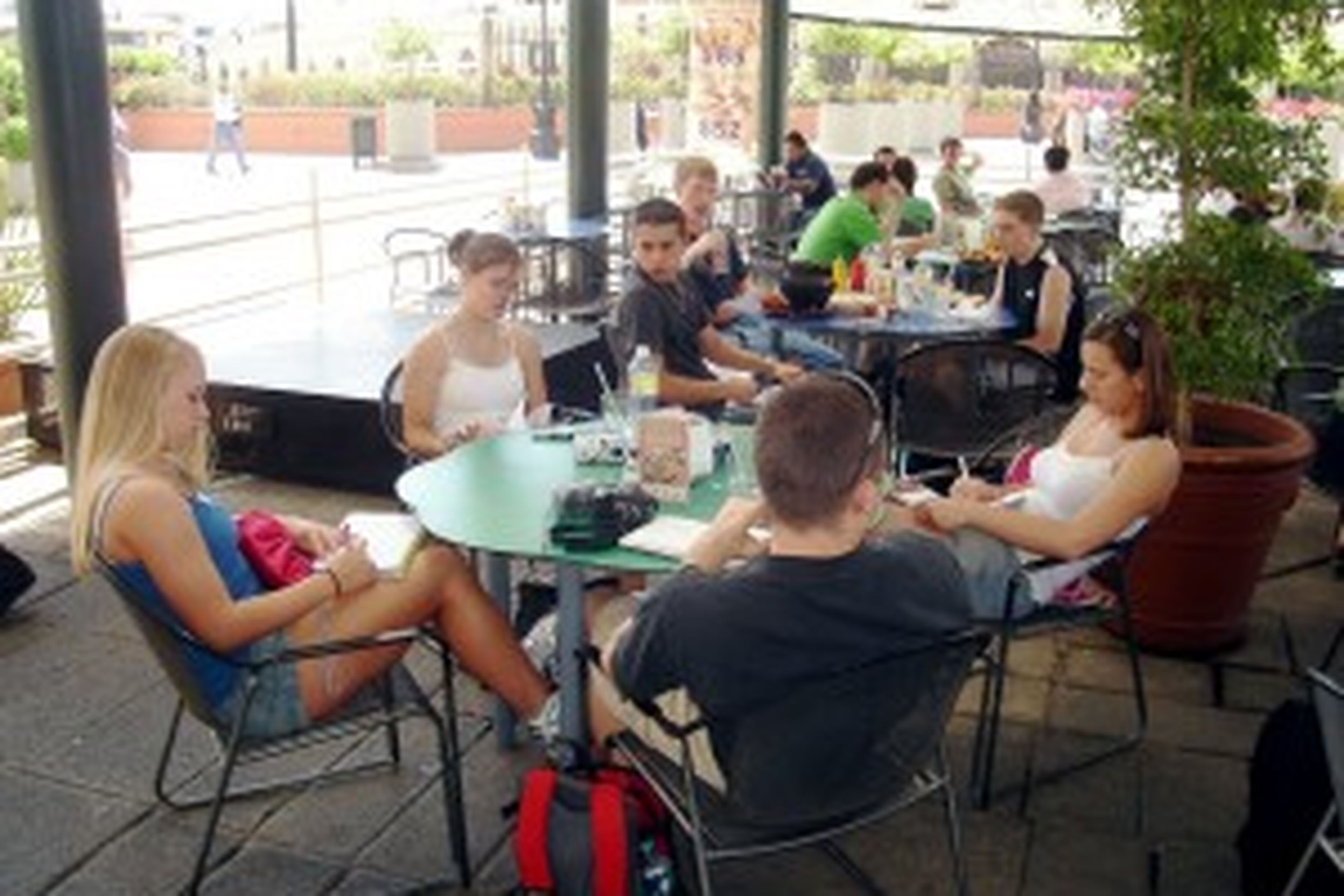 Students writing in their journals