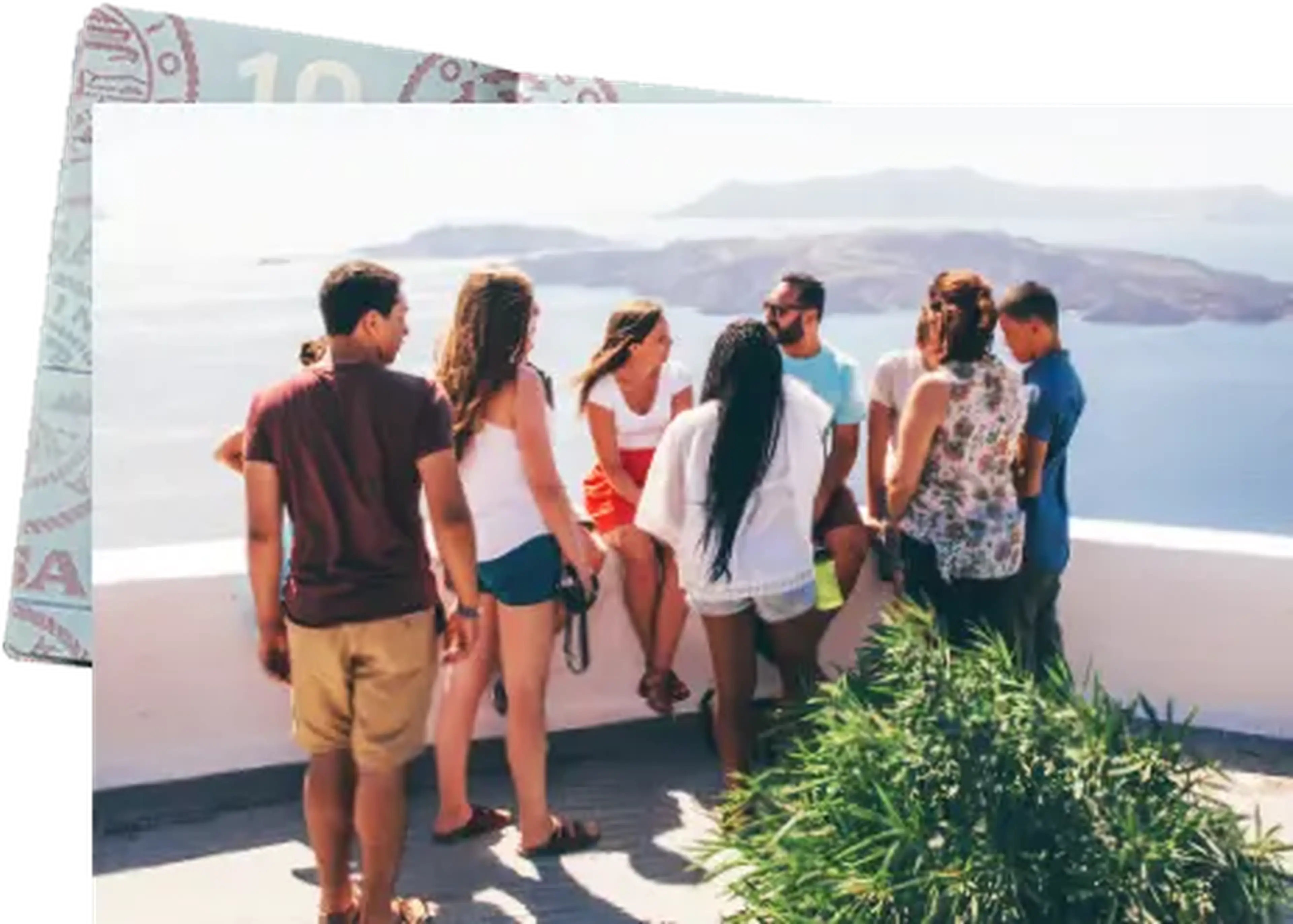 Group of students and teacher talking