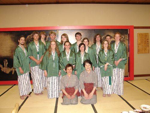Japan 2007 - Gail Ingram with students