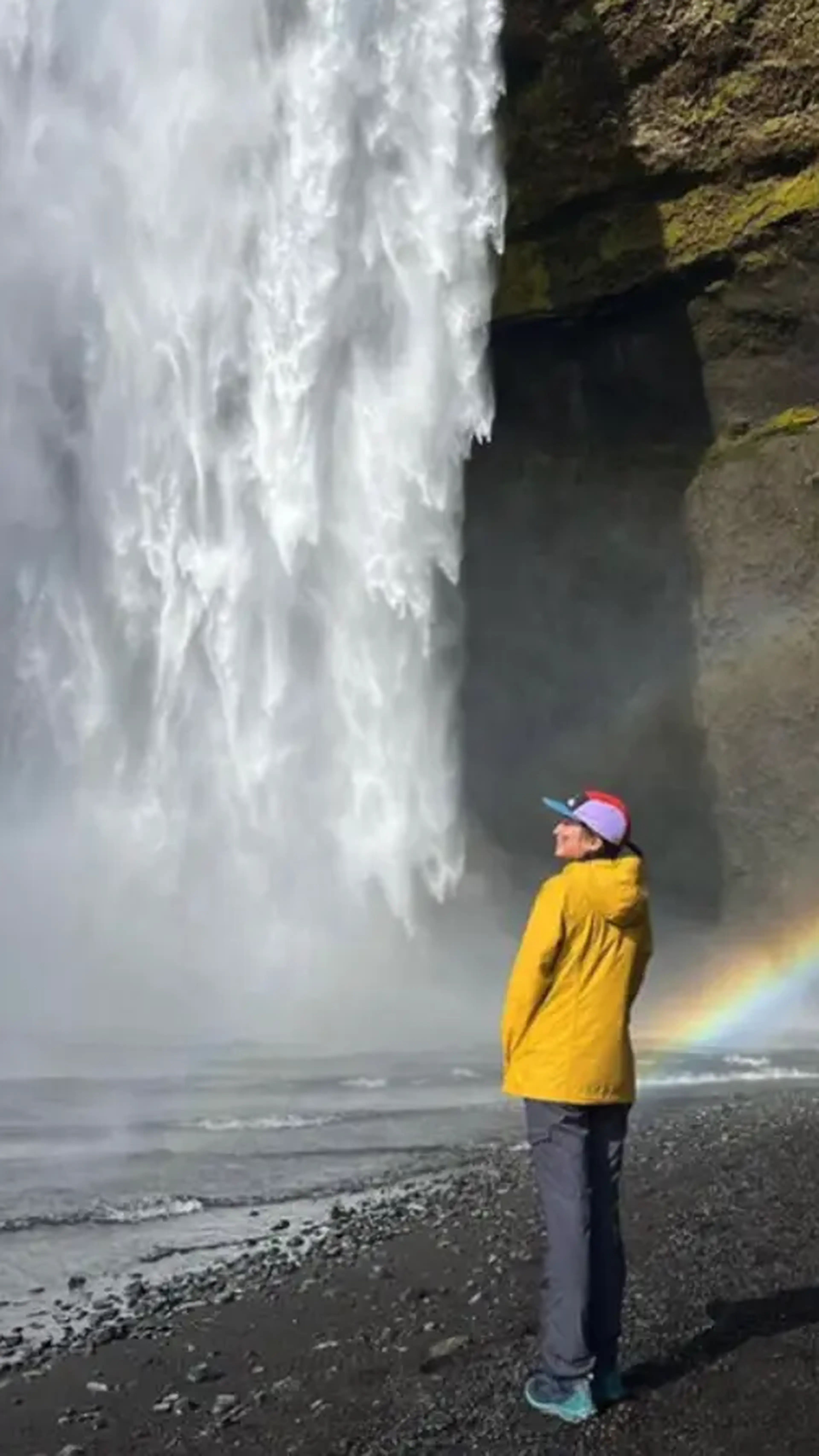 student on tour in iceland