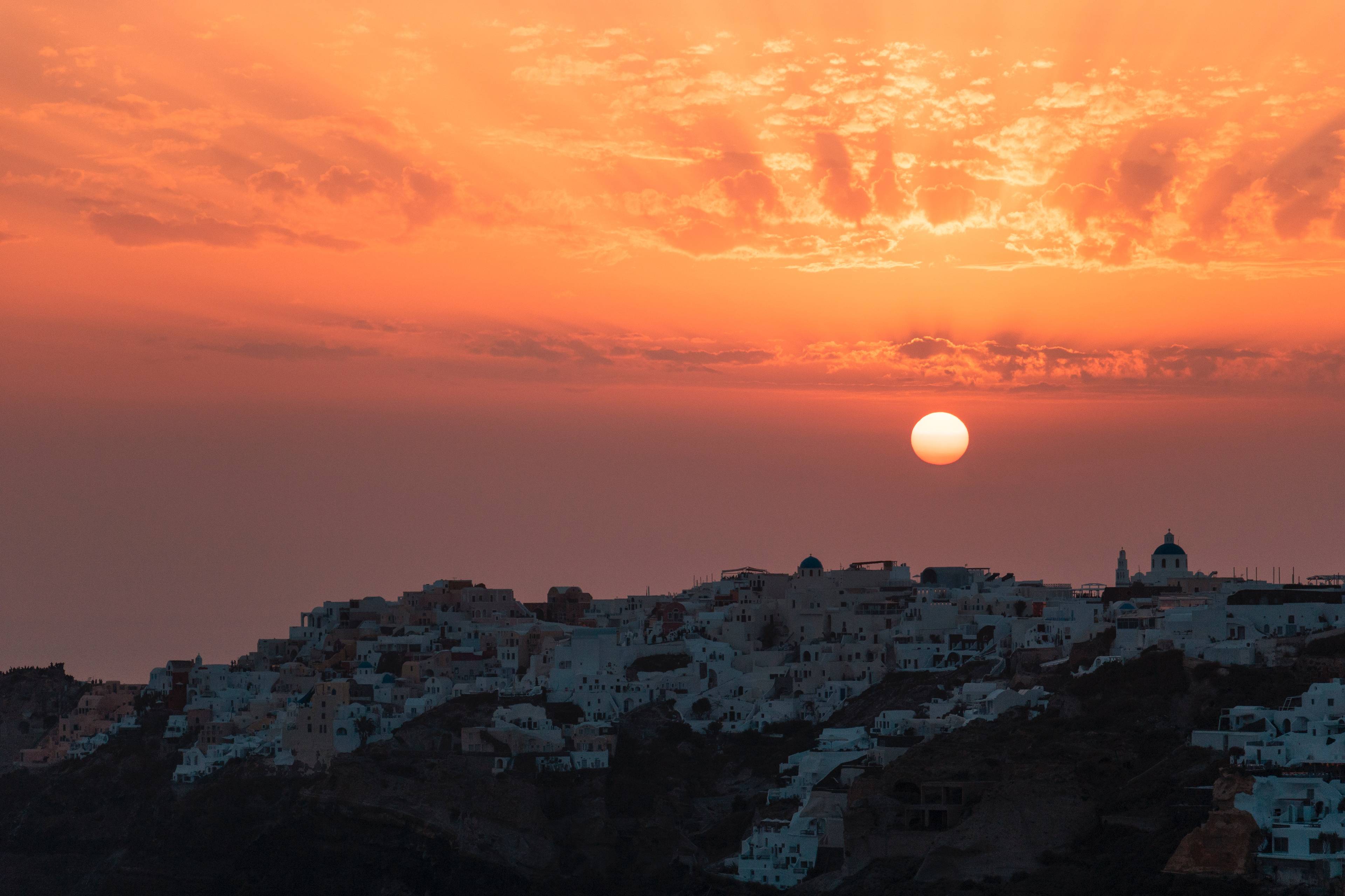Sunset in Greece