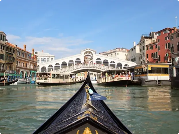 Join a gondolier steer you through romantic canals, and under arched bridges