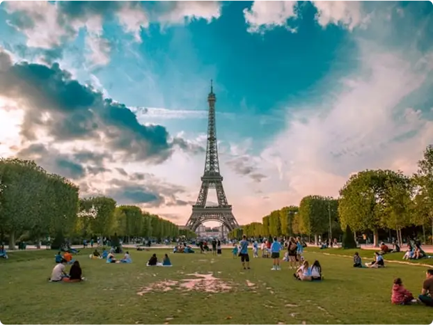 See iconic landmarks come alive, like the Eiffel Tower, Champs-Élysées, and Arc de Triomphe