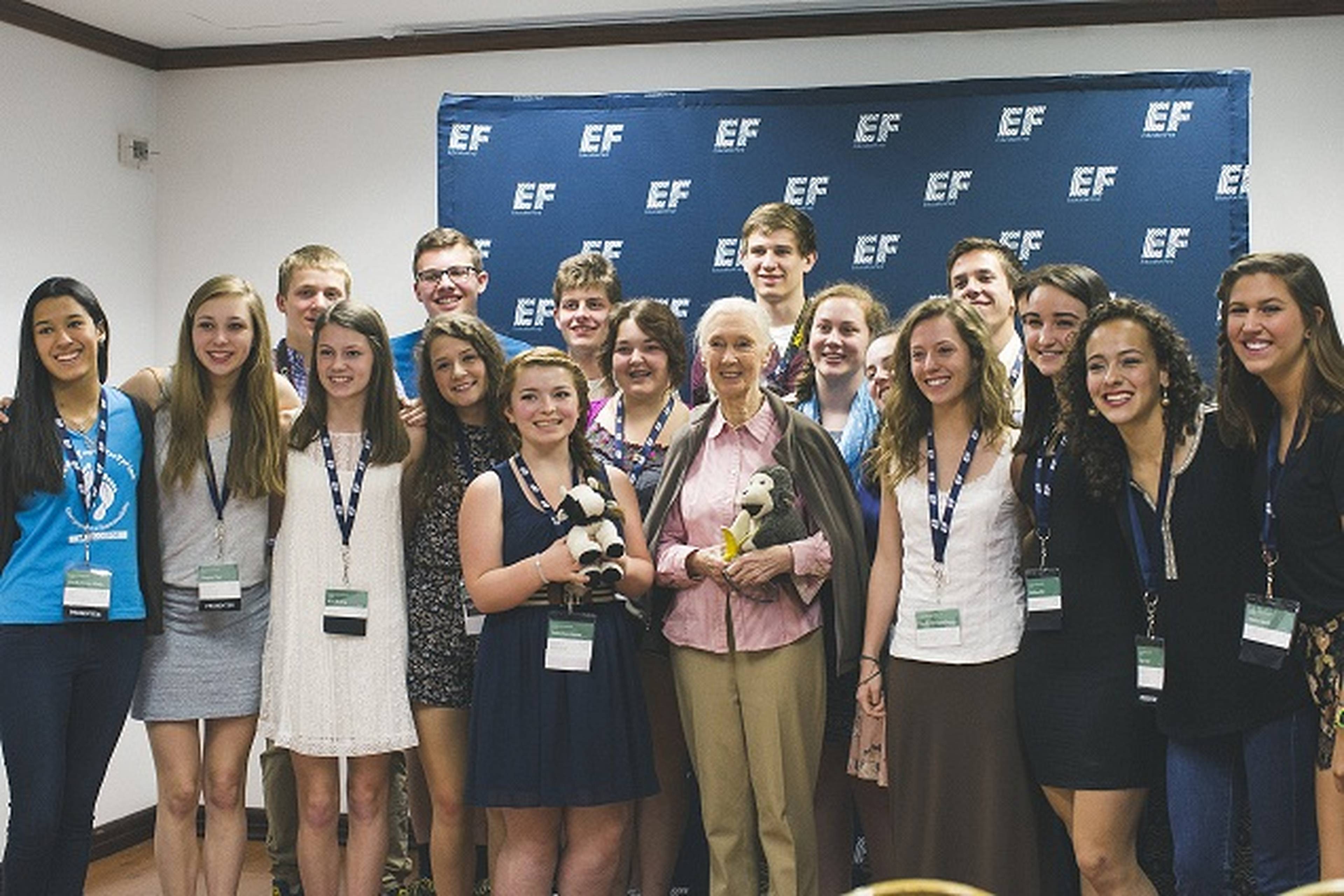 Jane Goodall and the Interns