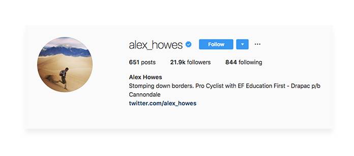 Alex Howes Instagram