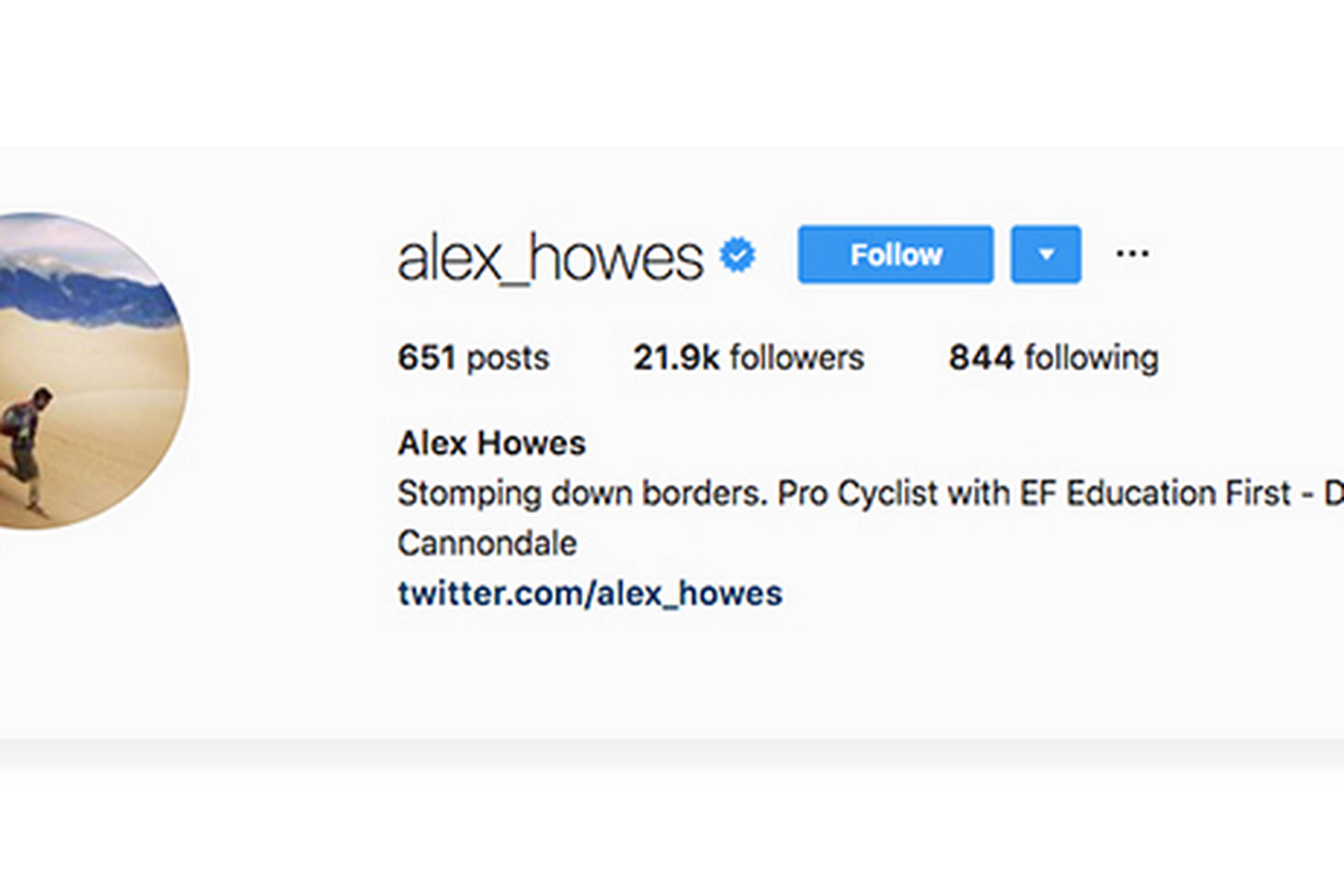 Alex Howes Instagram