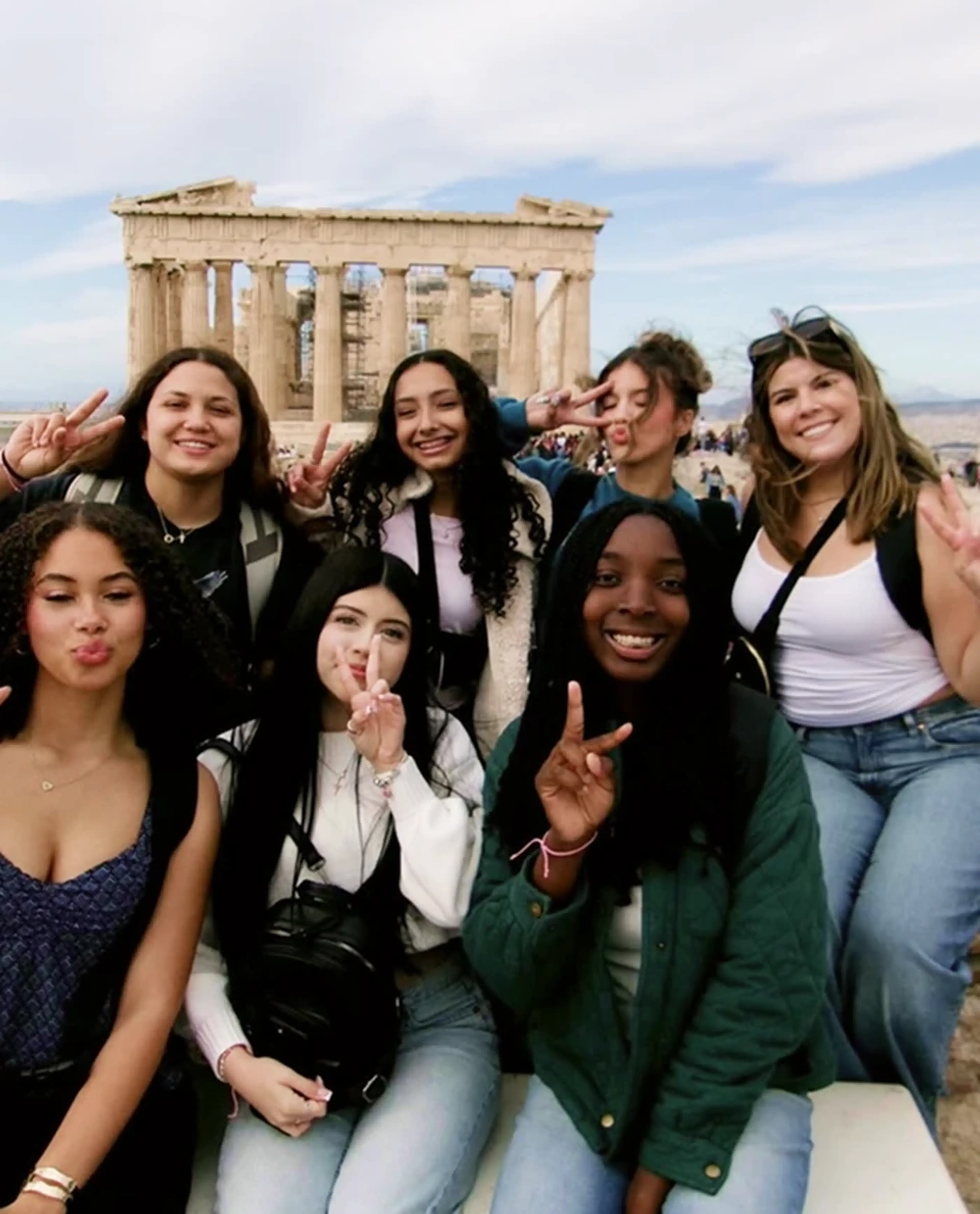EF student travelers in Athens, Greece