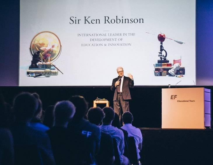 Sir Ken On Summit Stage