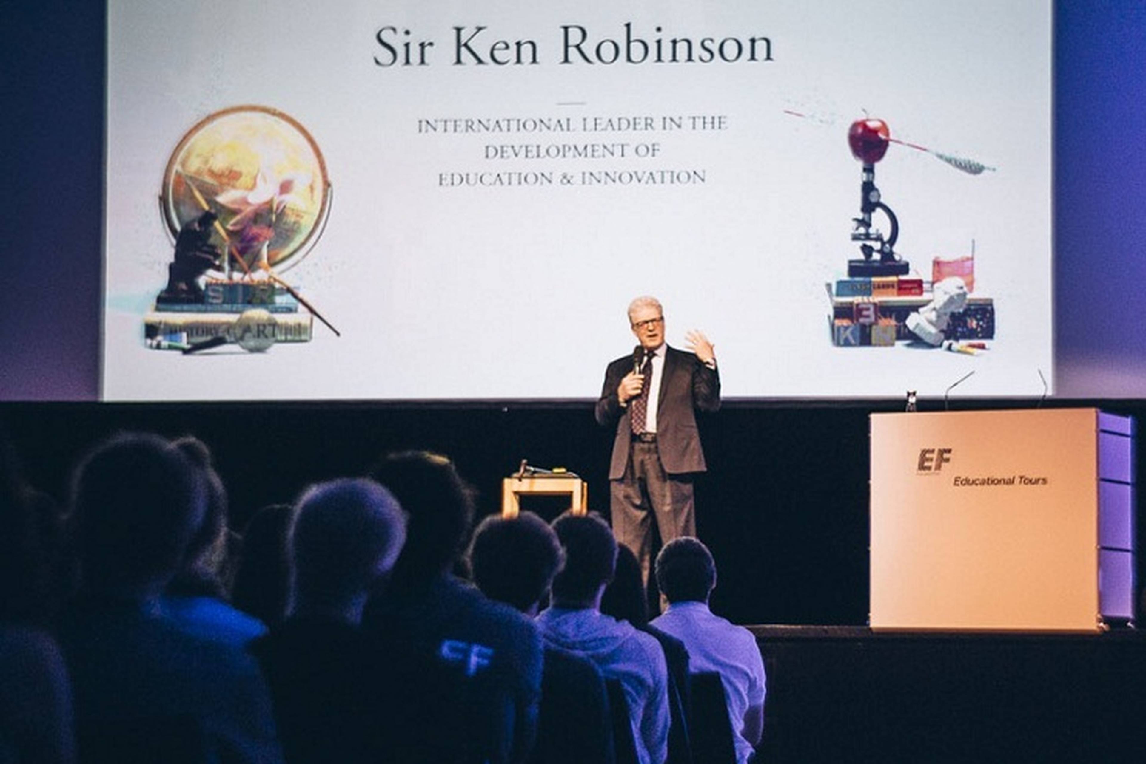 Sir Ken On Summit Stage