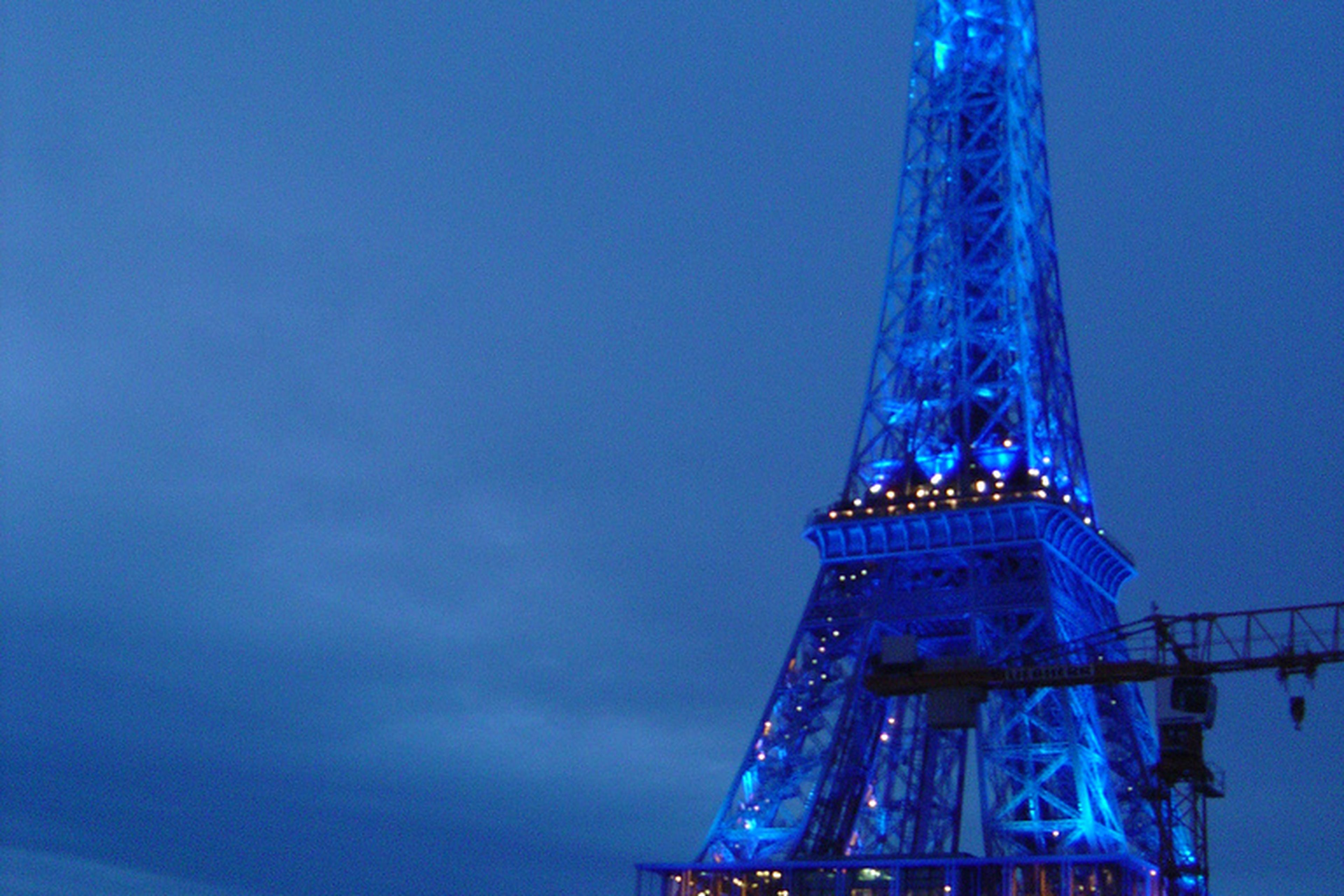 Blue Eiffel Tower