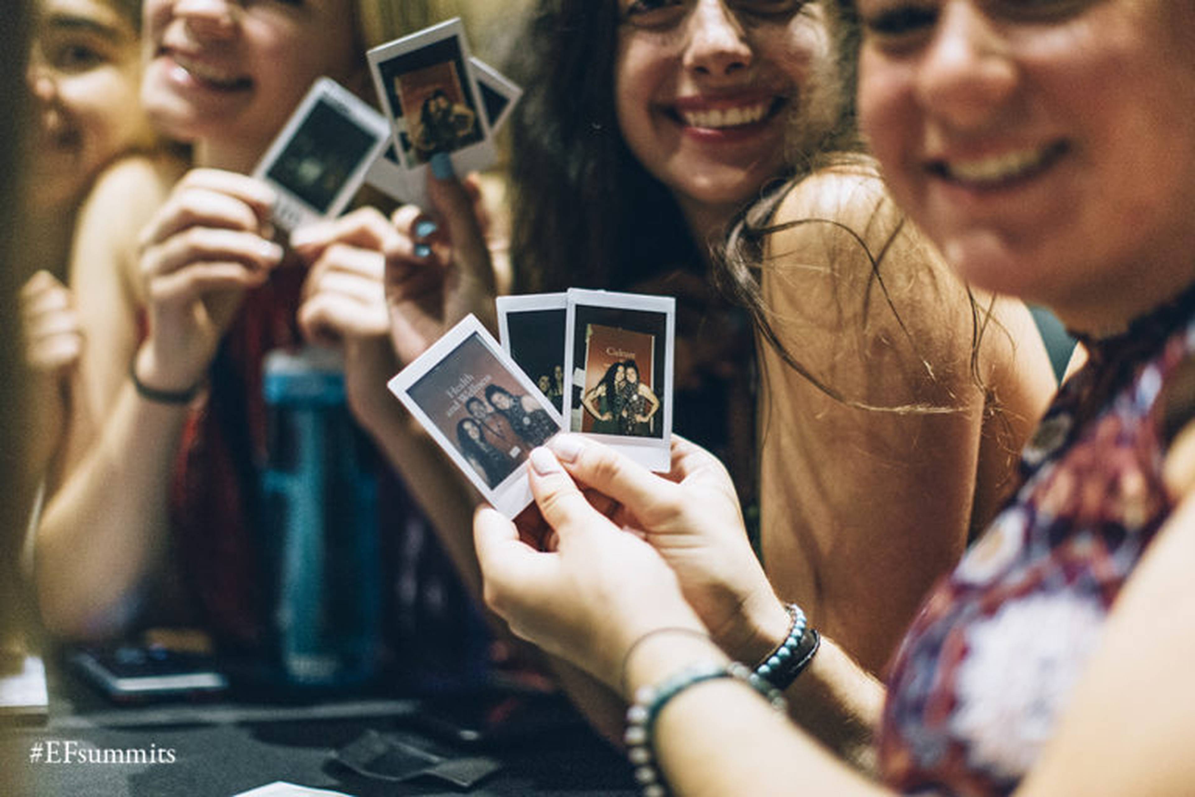 students taking pictures