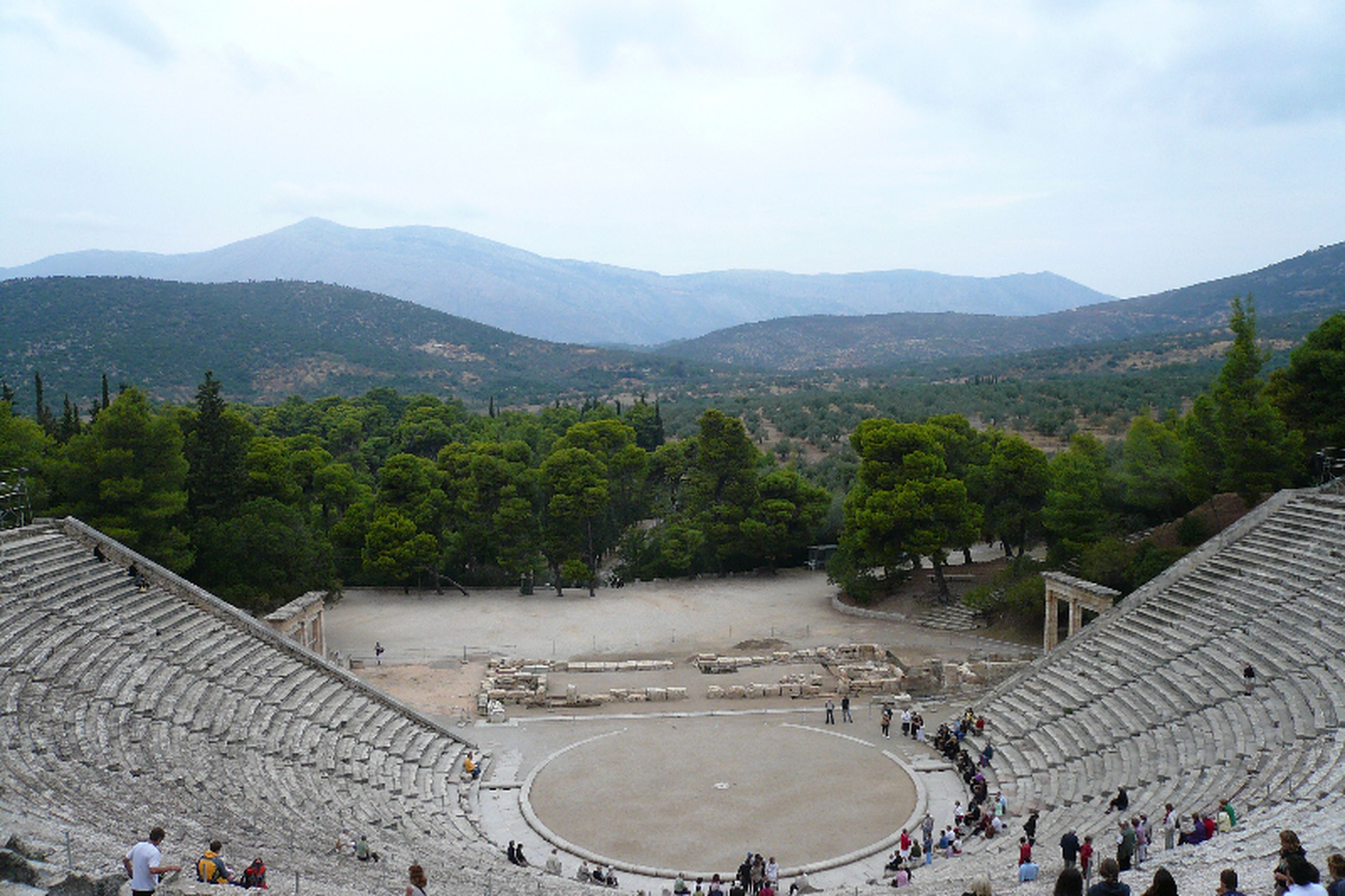 ancient theatre of epidaurus located in Greece