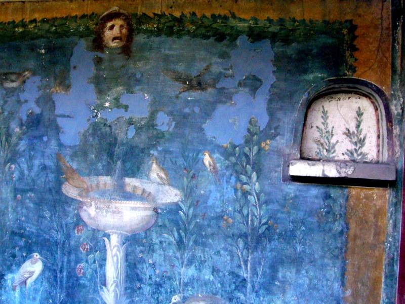 House of the Golden Bracelet Garden Fresco
