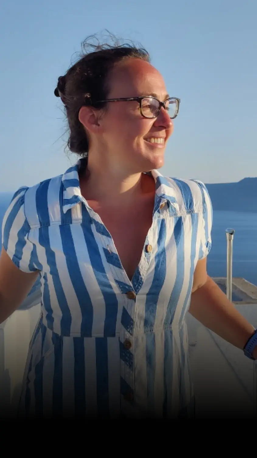 group leader lauren in greece