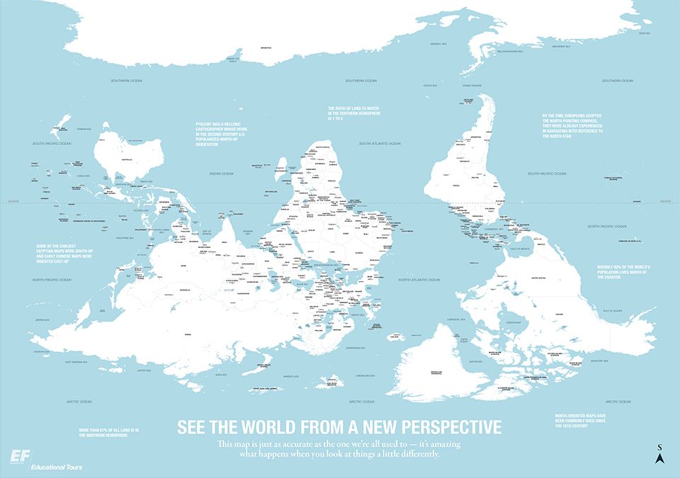 South Up Map Blog