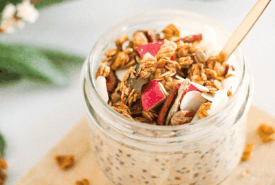 Porridge sans cuisson à l'amande