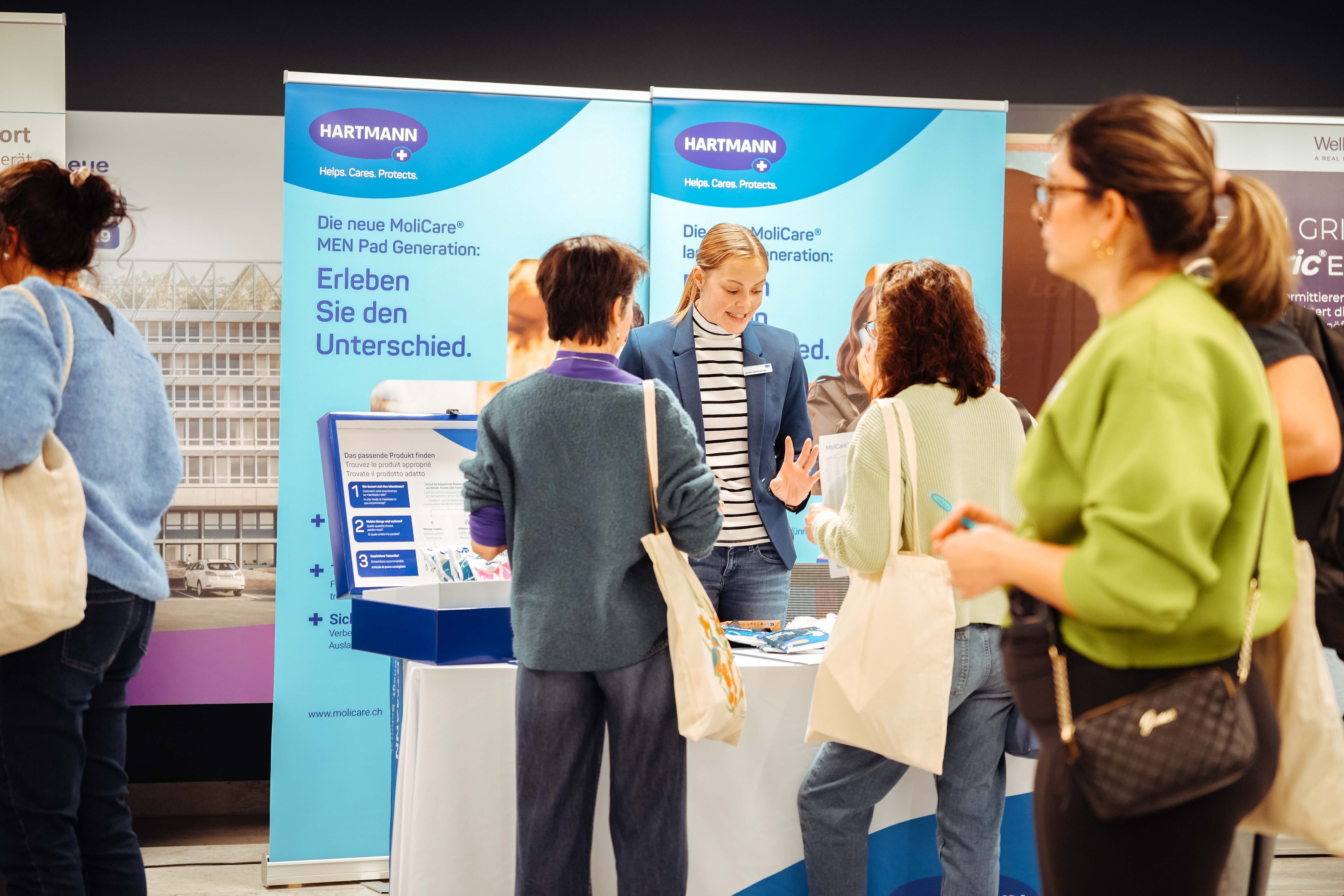 Verschiedene Aussteller am BeBo Symposium besuchen