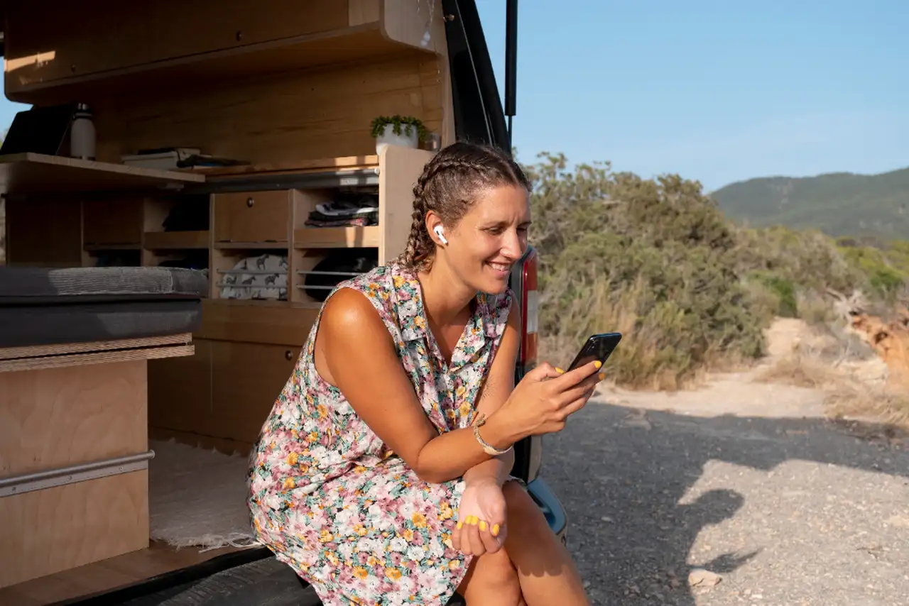 Nutzung einer Camping App
