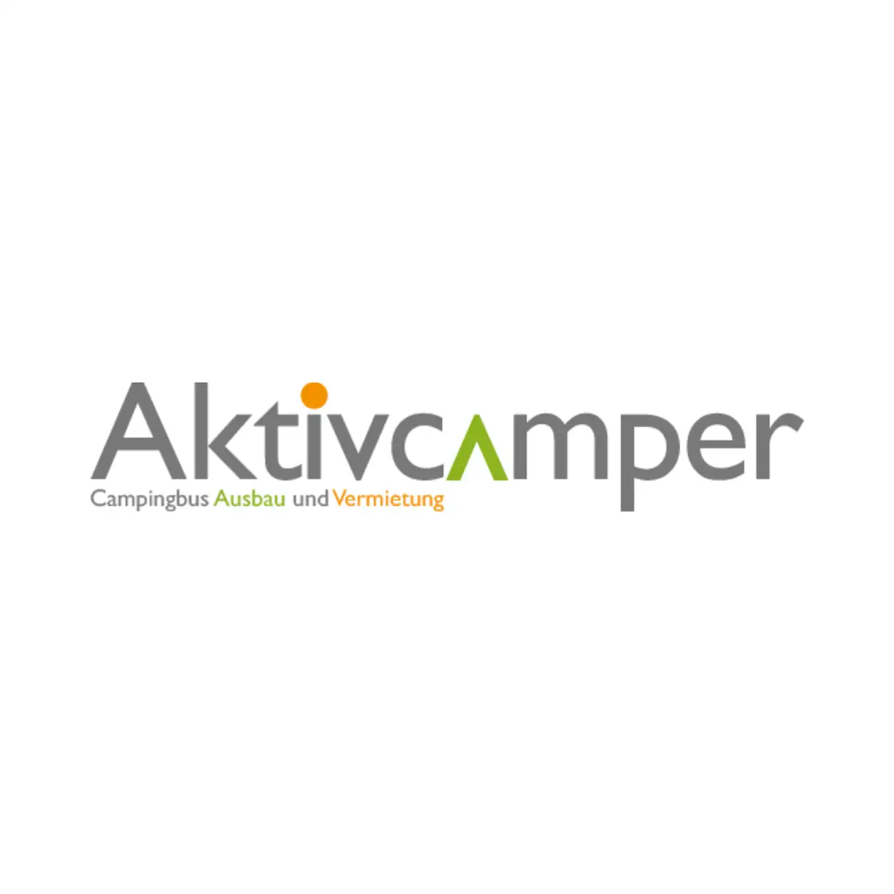 Logo aktivcamper mit orange und grün