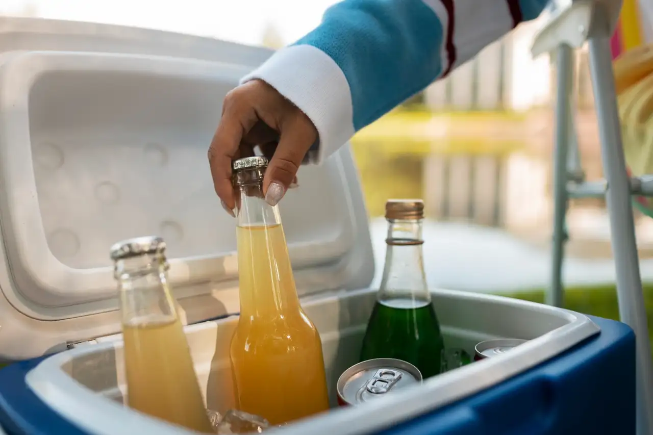 Kuehlbox mit Getraenken