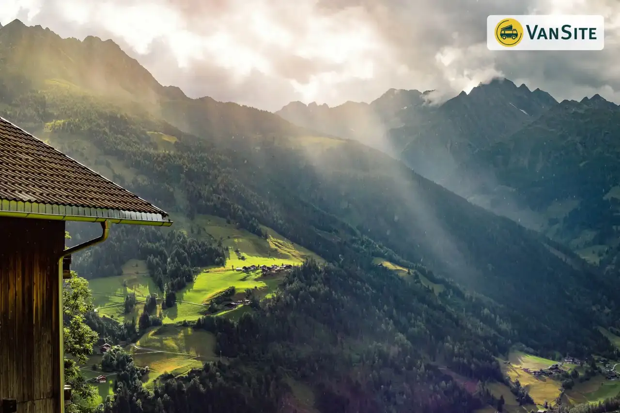 Blick auf die Berge im Mölltal