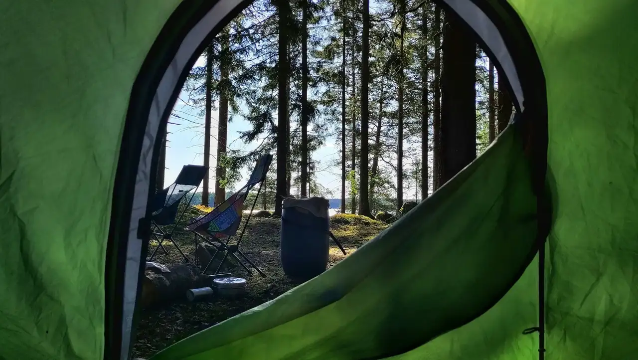 Wildcamping mit Zelt in Schweden
