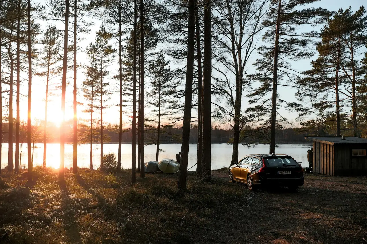 Auto in Schweden am See