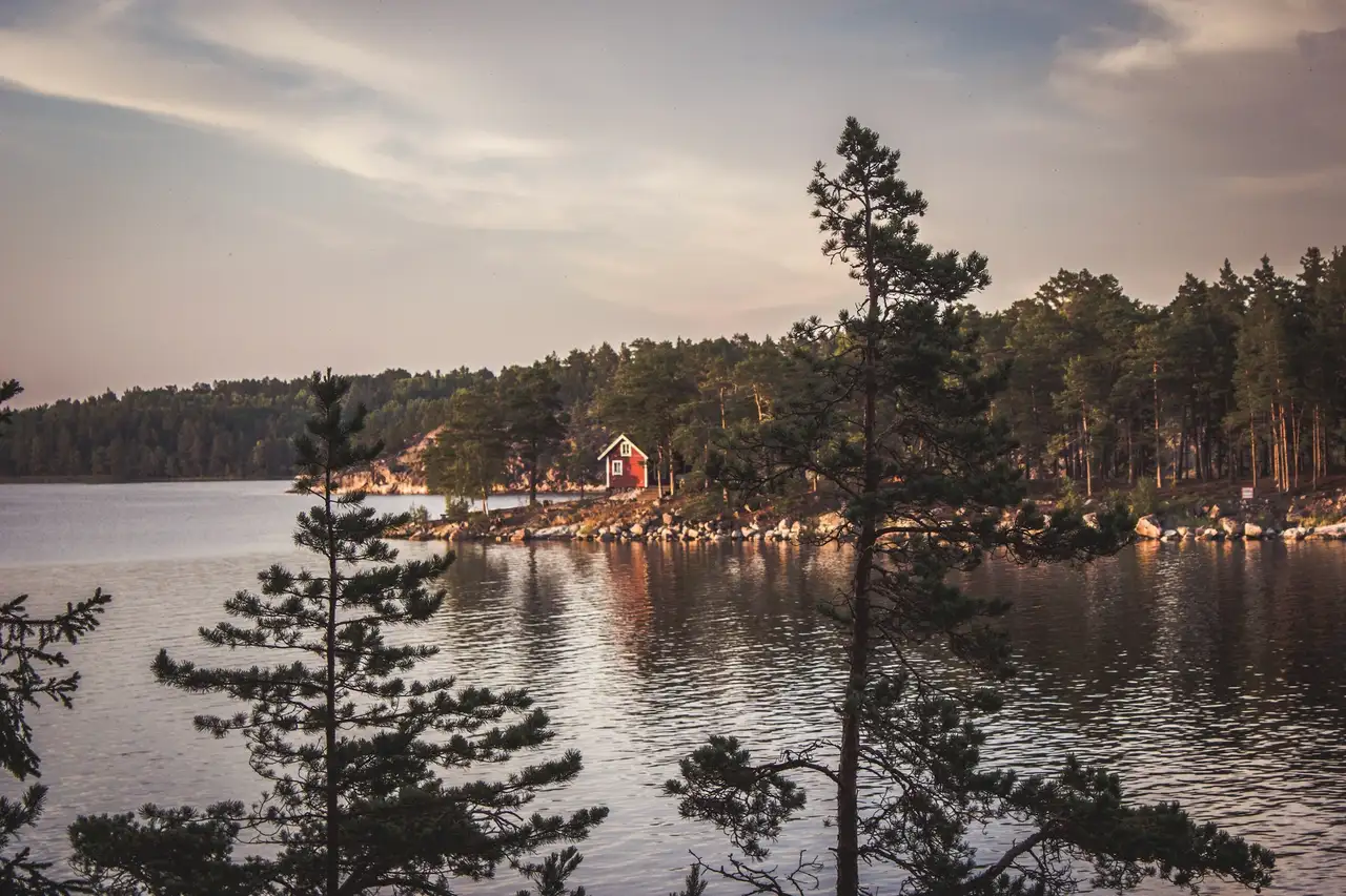 Schwedenhaus am Siljan-See in Mora