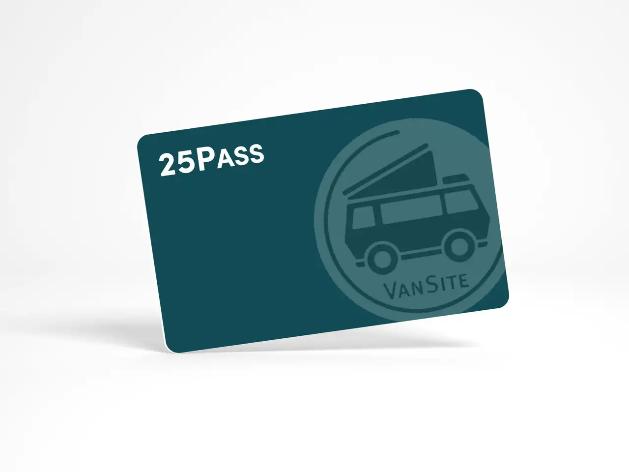 blau-türkise VanSite 25Pass Card